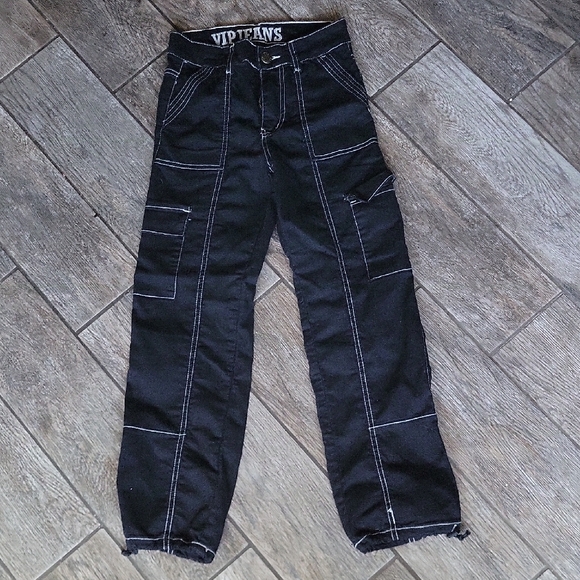 VIP Jeans Women's Black Cargo Pants - Picture 1 of 3
